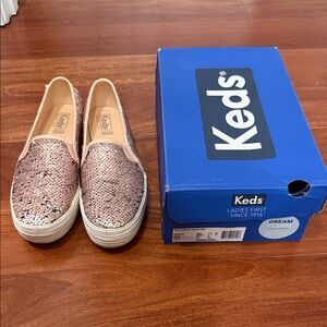 Keds Triple Decker Slip-On Sequined Sneakers